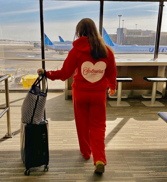 Wish You Were Here hoodie-Cherry