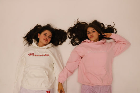 Wish You Were Here Hoodie-Blush